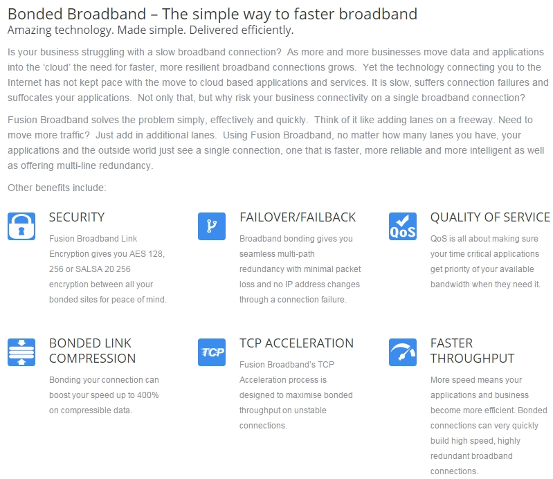 bonded broadband